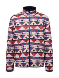 Fleecejacke 'FLORIAN' beige / blau / nachtblau / rot