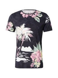 T-Shirt 'GLORY' grn / pink / schwarz / wei