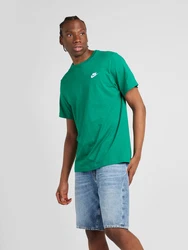 Nike Sportswear T-Shirt 'Club' grün/weiß