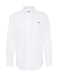 WRANGLER Hemd 'OXFORD' blau/weiß