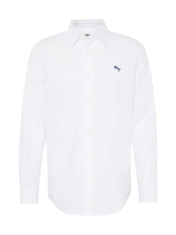 WRANGLER Hemd 'OXFORD' blau/weiß