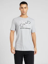 UNDER ARMOUR Funktionsshirt 'Foundation' grau/schwarz/weiß