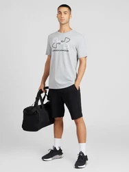UNDER ARMOUR Funktionsshirt 'Foundation' grau/schwarz/weiß