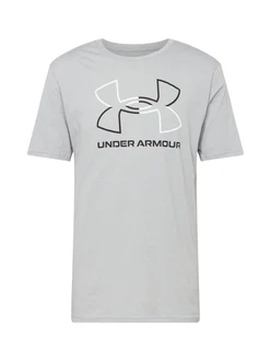 UNDER ARMOUR Funktionsshirt 'Foundation' grau/schwarz/weiß UNDER ARMOUR Funktionsshirt 'Foundation' grau/schwarz/weiß