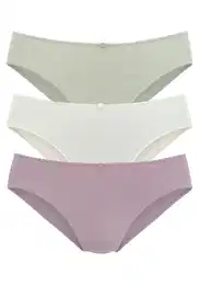 Kalhotky béžová / olivová / růžový melír