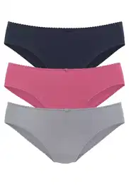 Kalhotky tmavě modrá / šedá / pink
