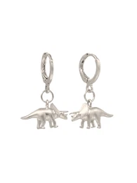 Náušnice 'Triceratops ' stříbrná