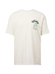 T-Shirt 'CAUSING PANIC CHARLESTON' jade / melone / schwarz / naturwei