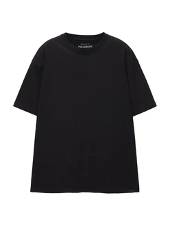 Pull&Bear T-Shirt schwarz