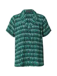 Bluza 'Mahi' smaragdno zelena / crna / bijela