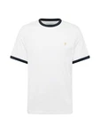 FARAH T-Shirt 'GROVES' marine/gelb/weiß