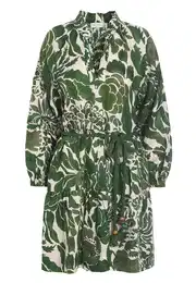 Šaty 'Vania' světle béžová / zelená