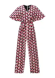 Kombinezon roza / magenta / crna / bijela