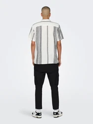 Only & Sons Hemd Caiden graumeliert/weiß