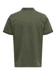 Only & Sons Poloshirt 'DAVE' oliv/dunkelgrün
