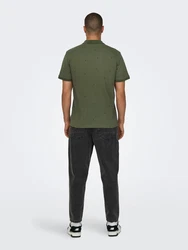 Only & Sons Poloshirt 'DAVE' oliv/dunkelgrün