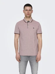 Only & Sons Poloshirt/ T-Shirt Fletcher cappuccino/schwarz