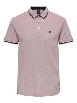 Only & Sons Poloshirt/ T-Shirt Fletcher cappuccino/schwarz