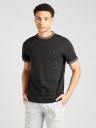FARAH T-Shirt 'GROVES' curry / graphit / schwarz