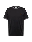 FARAH T-Shirt 'GROVES' curry / graphit / schwarz