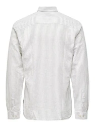 Only & Sons Hemd Caiden hellgrau/weiß