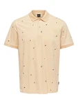 Only & Sons Poloshirt 'DAVE' beige/schwarz