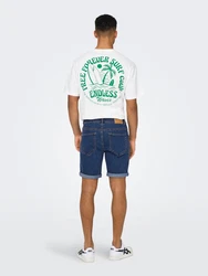 Only & Sons Shorts PLY blau/denim