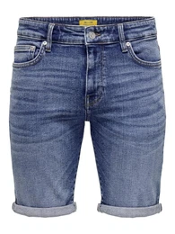 Shorts 'Ply' blue denim
