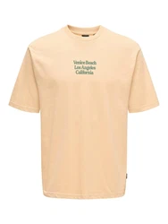 Only & Sons T-Shirt 'ONSKENNY' khaki/pfirsich
