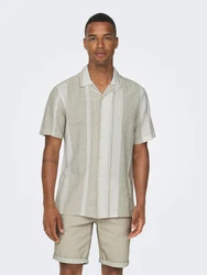Only & Sons Hemd Caiden khaki/weiß