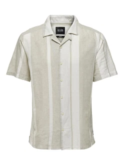 Only & Sons Hemd Caiden khaki/weiß Only & Sons Hemd Caiden khaki/weiß