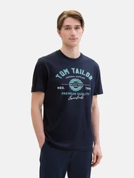 TOM TAILOR T-Shirt royalblau/dunkelblau/weiß