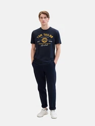 TOM TAILOR T-Shirt royalblau/dunkelblau/weiß