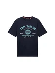 TOM TAILOR T-Shirt royalblau/dunkelblau/weiß