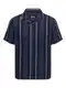Only & Sons Hemd 'ONSTrev' navy / wei