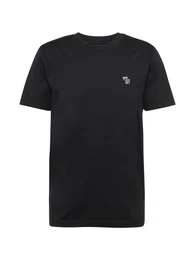 T-Shirt taupe / schwarz / wei