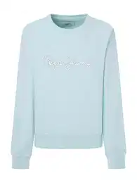 Sweater majica 'Lana' mornarsko plava / svijetloplava / bijela