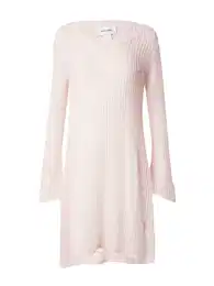 Pletena haljina roza
