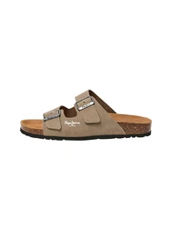 Pantolette dunkelbeige