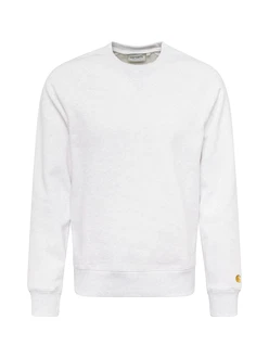 Carhartt WIP Sweatshirt 'Chase' goldgelb/hellgrau/ash heather/gold