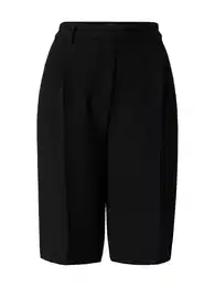 Kalhoty se sklady v pase černá