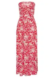 Letní šaty červená / bílá