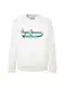 Pepe Jeans Sweatshirt 'ROI' grün / weiß
