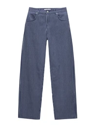 Džíny marine modrá / bílá