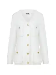 Kardigan zlatá / offwhite