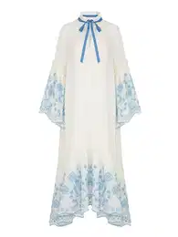 Šaty 'Laurette' azurová / offwhite