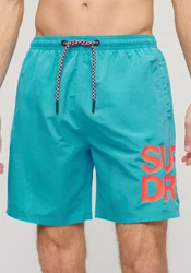Superdry Badeshorts SPORTSWEAR LOGO 17 SWIMSHORT Beach Blue/azur/hummer