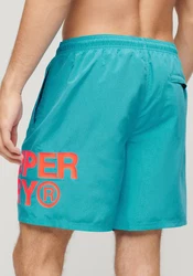 Superdry Badeshorts SPORTSWEAR LOGO 17 SWIMSHORT Beach Blue/azur/hummer