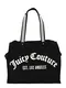 Juicy Couture Nakupovalna torba 'Iris'  črna / bela