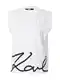 Karl Lagerfeld Top  črna / bela